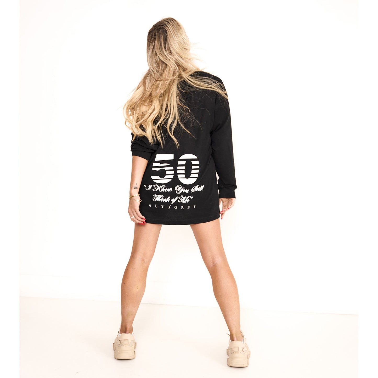 Long Sleeve Tee - 50 f.s.o. Grey - Black
