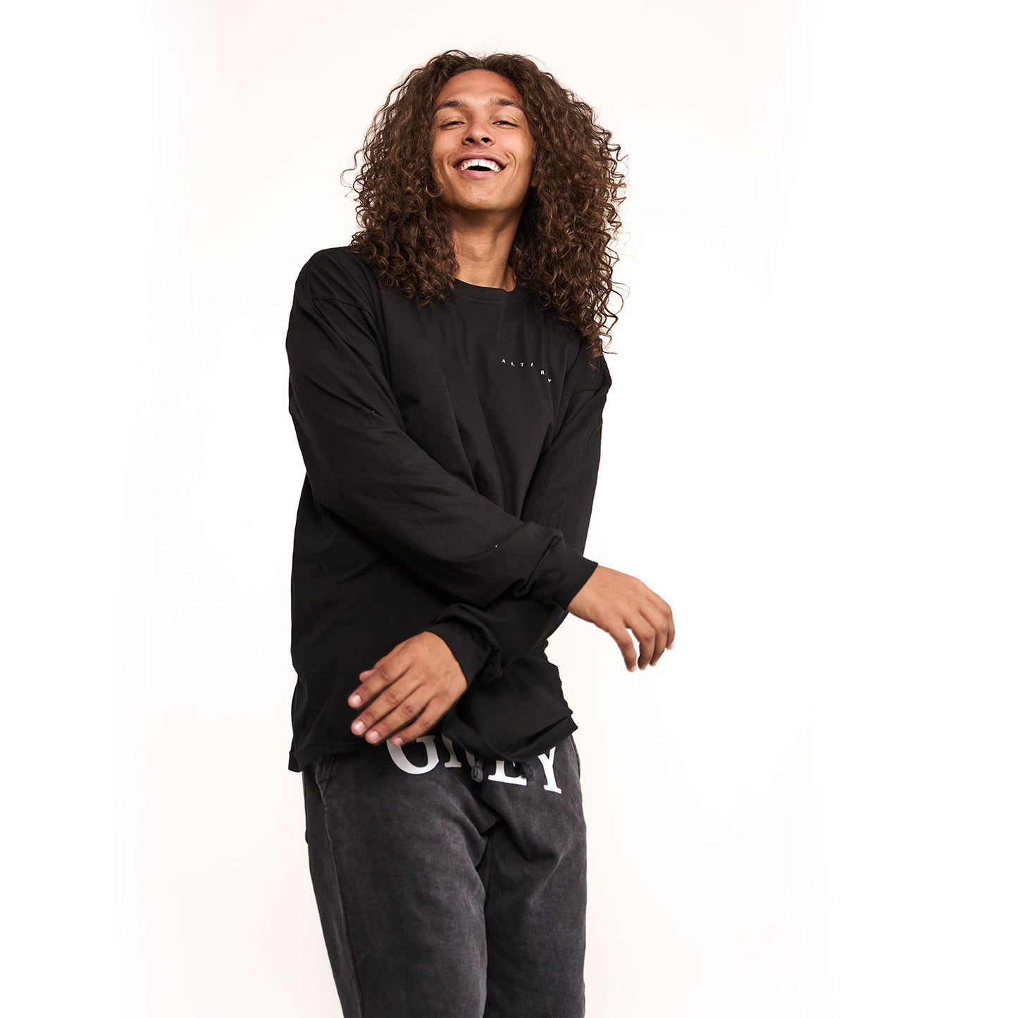 Long Sleeve Tee - 50 f.s.o. Grey - Black