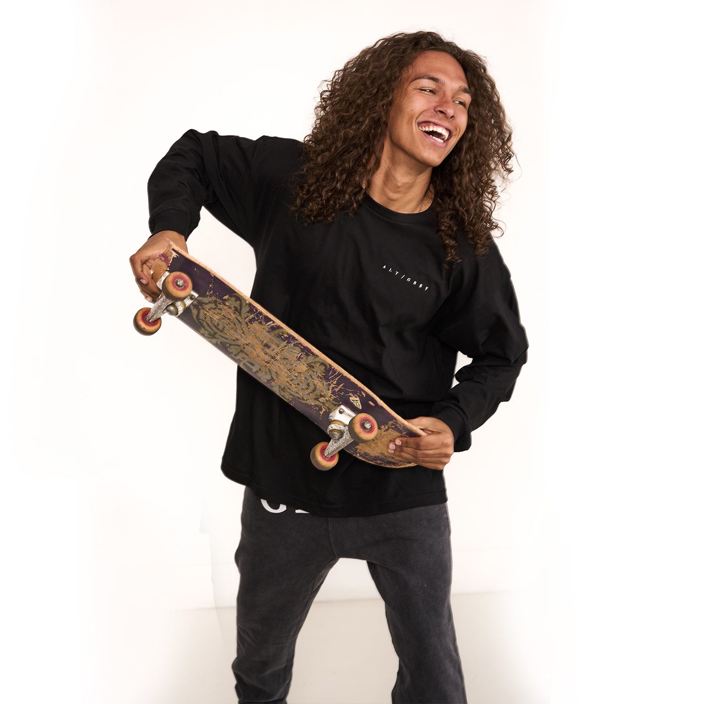 Long Sleeve Tee - 50 f.s.o. Grey - Black