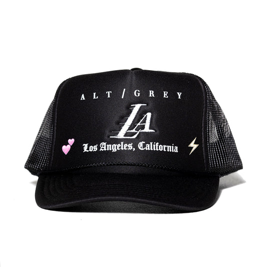 Los Angeles "Homage" Black Trucker - LA Homage