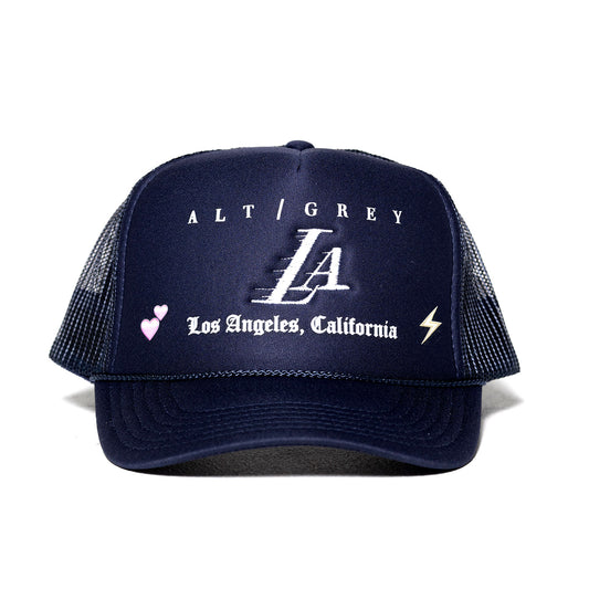 Los Angeles "Homage" Blue Trucker - LA Homage