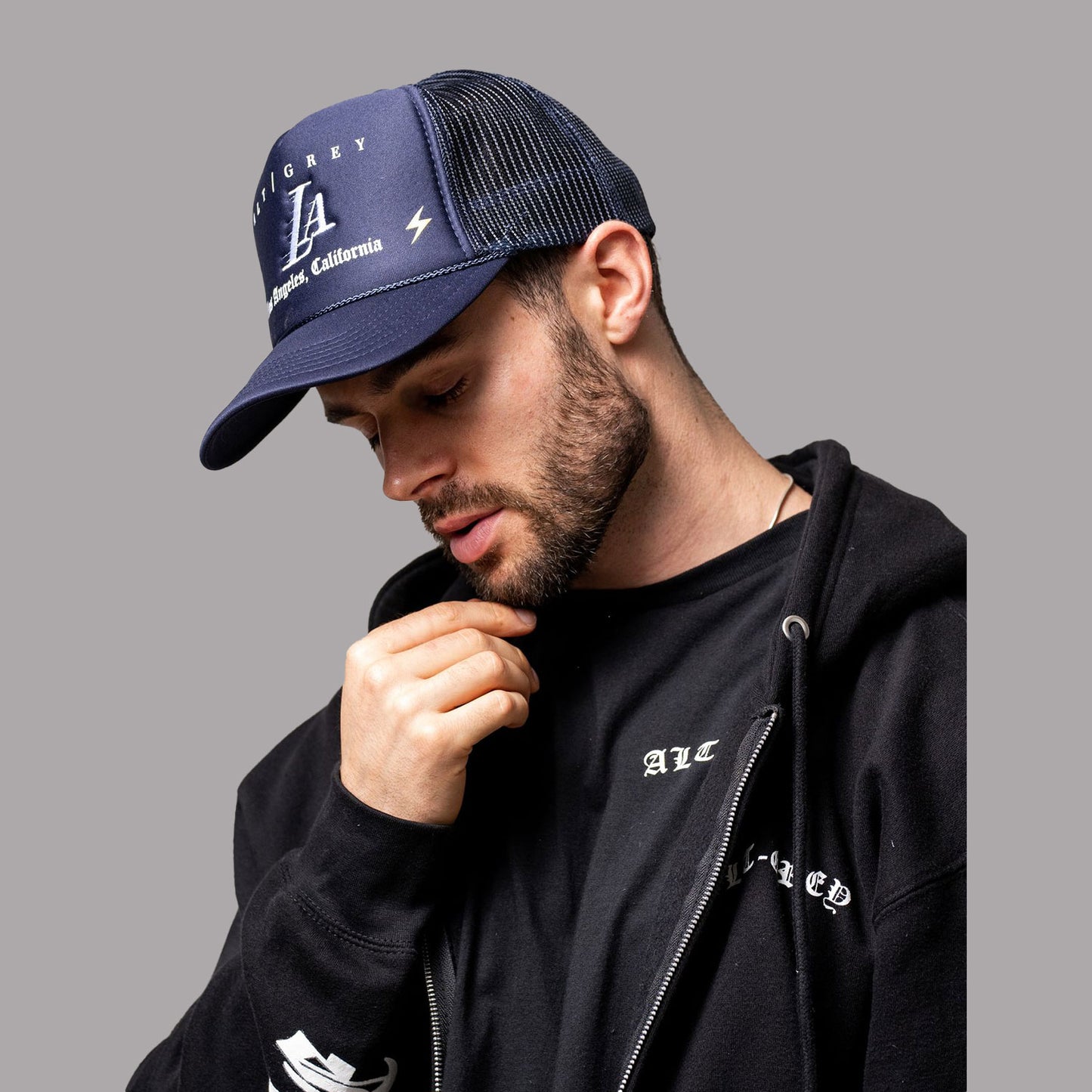 Los Angeles "Homage" Blue Trucker - LA Homage