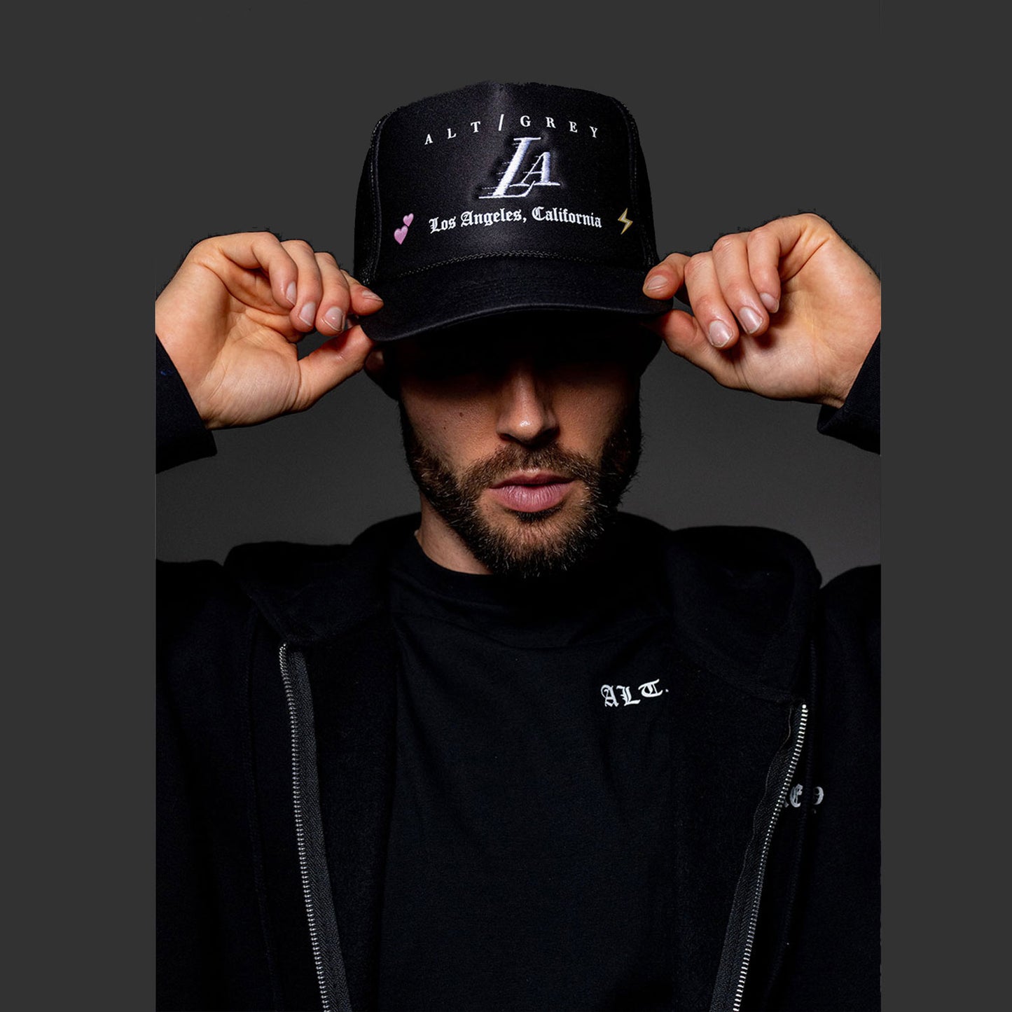Los Angeles "Homage" Black Trucker - LA Homage