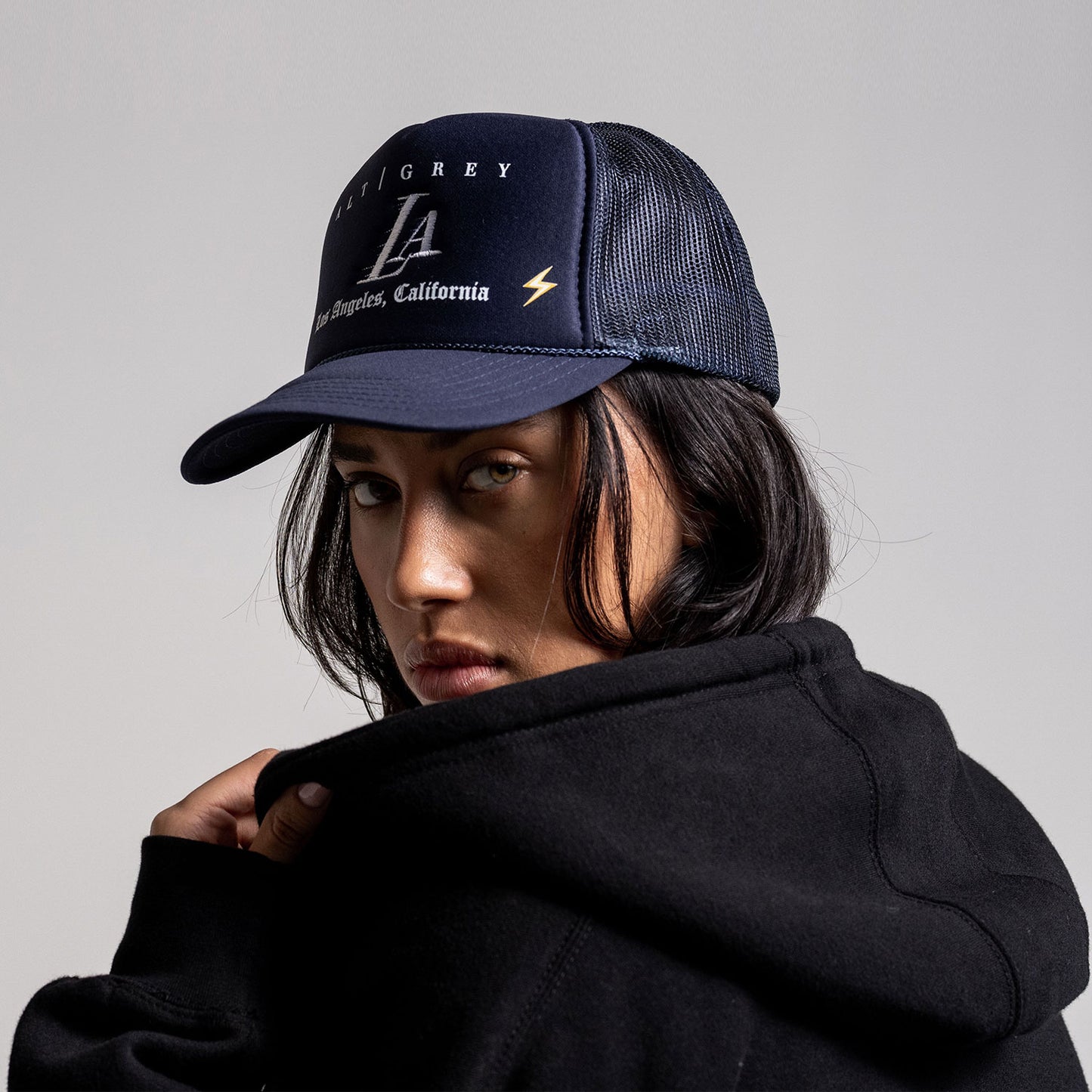 Los Angeles "Homage" Blue Trucker - LA Homage