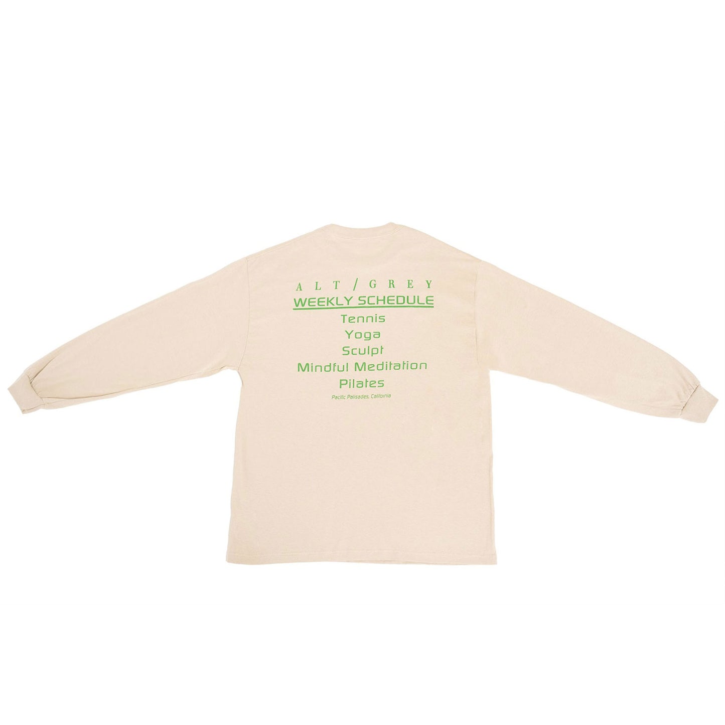Long Sleeve Tee - Wellness Collection - Sand White