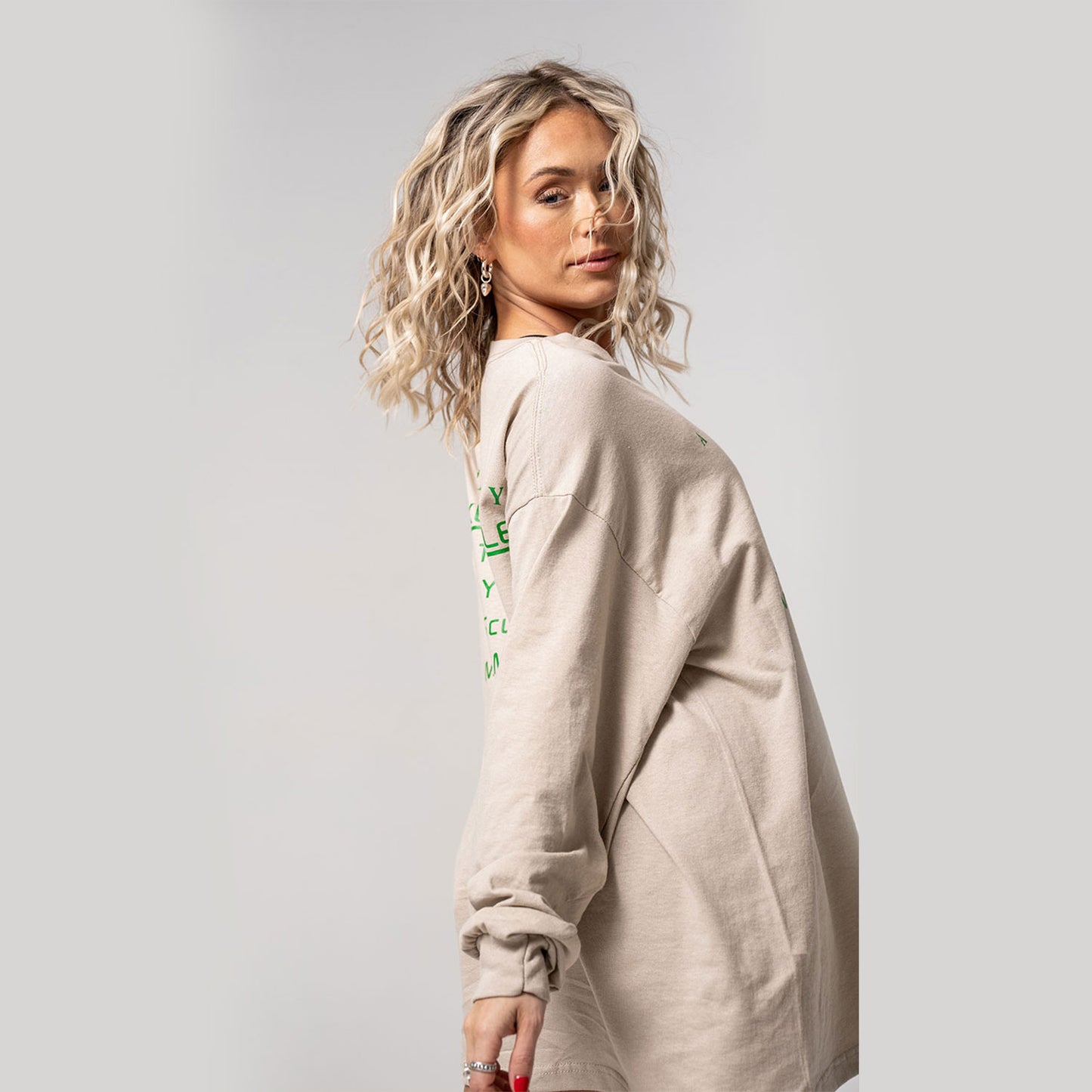 Long Sleeve Tee - Wellness Collection - Sand White